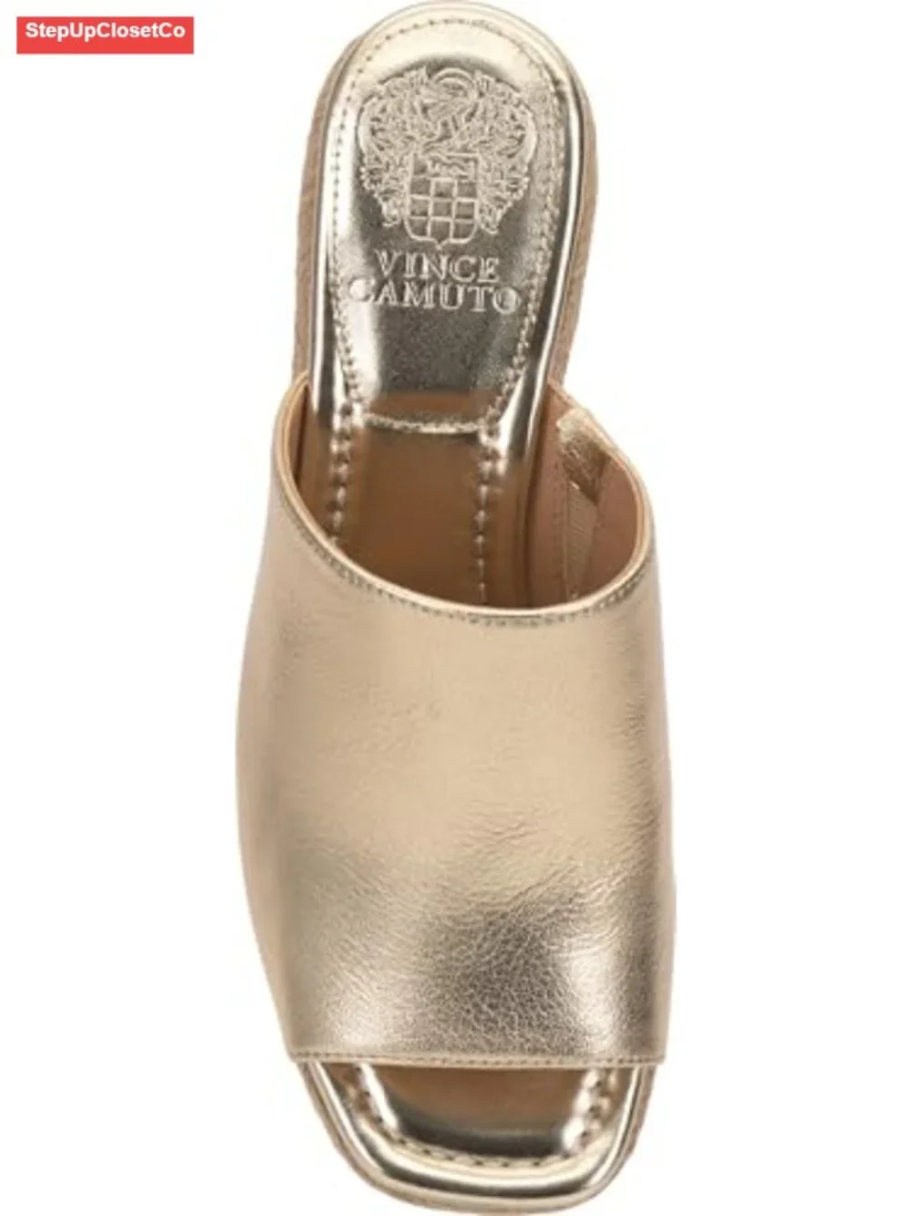 Leather Espadrille Wedge Platform Sandals Slip-On Open Toe